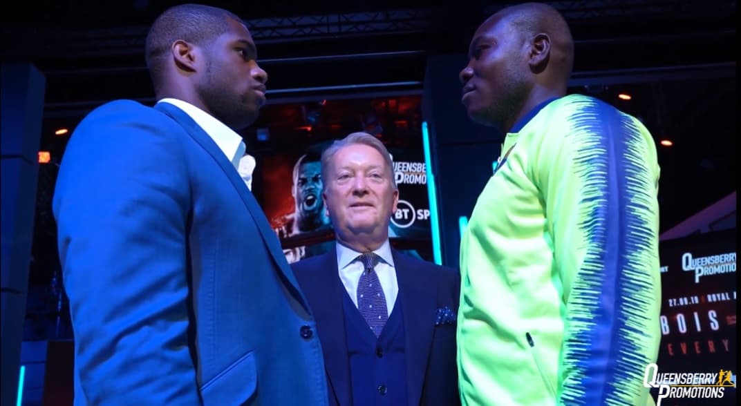 Daniel Dubois v Ebenezer Tetteh Face Off