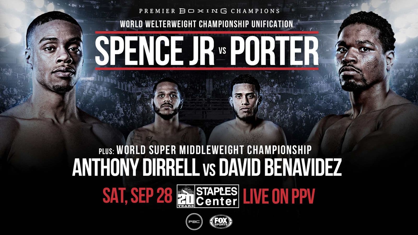 Errol Spence Jr vs Shawn Porter Fight Poster