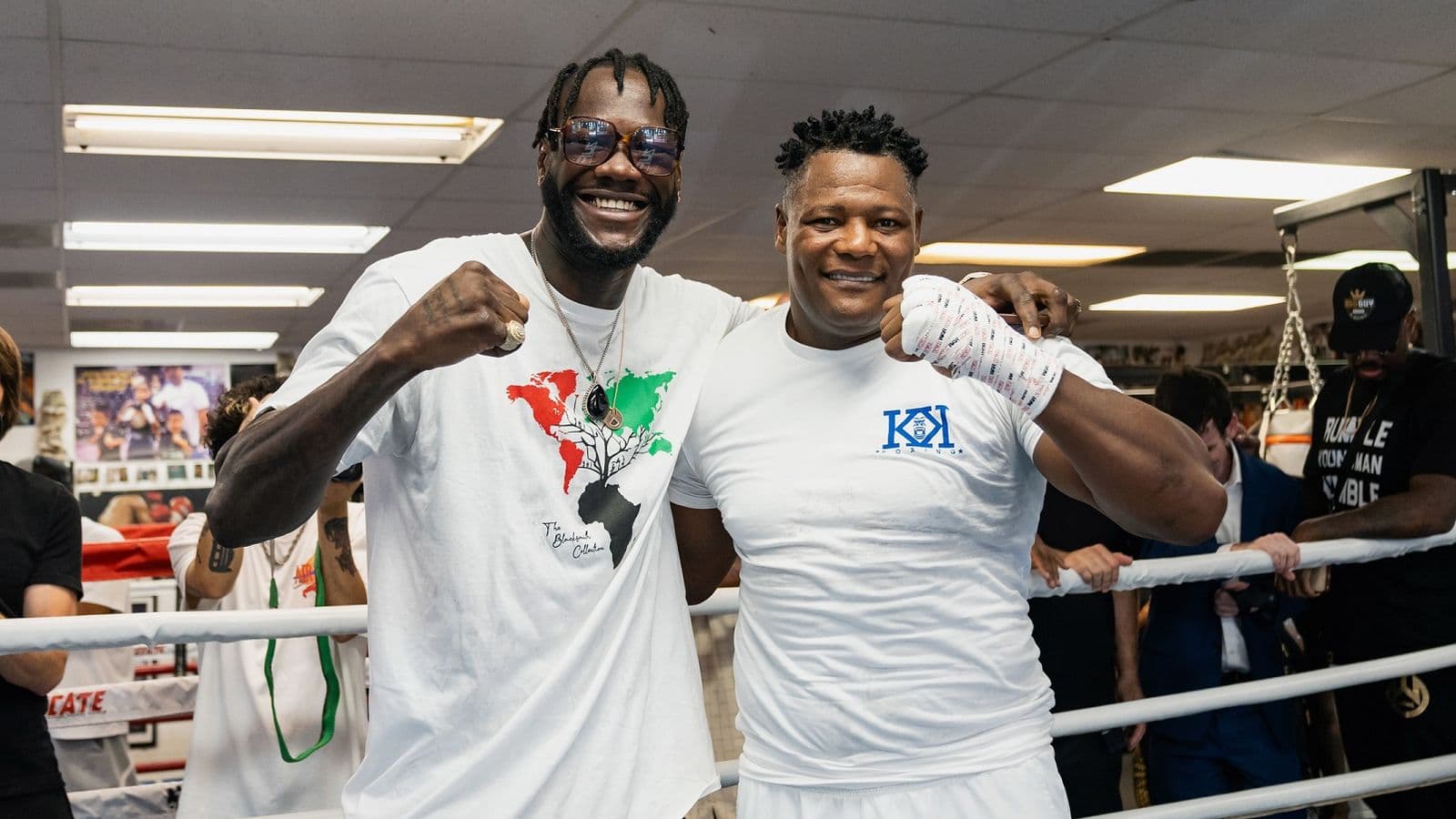 Luis Ortiz and Deontay Wilder