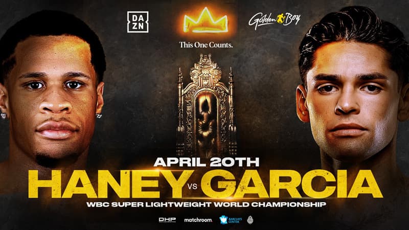 Devin Haney vs Ryan Garcia Poster