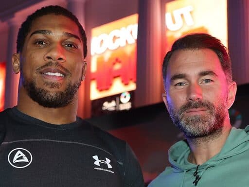 Anthony Joshua and Eddie Hearn 2025