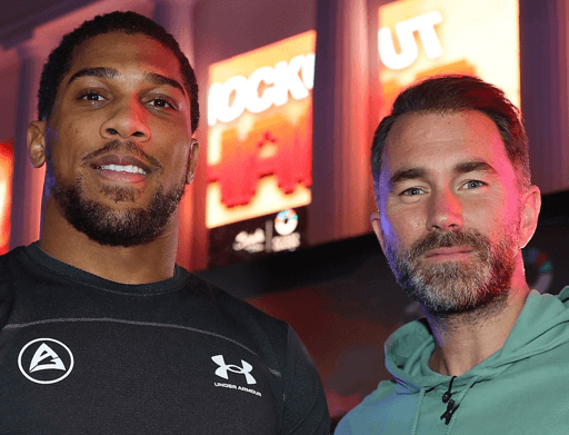 Anthony Joshua and Eddie Hearn 2025