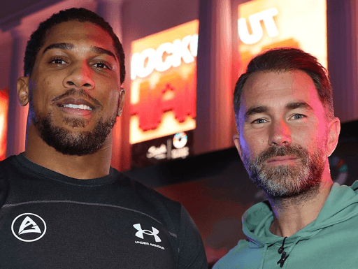 Anthony Joshua and Eddie Hearn 2025