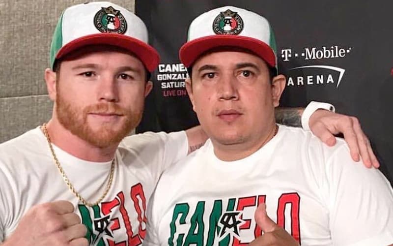 Canelo Alvarez and Eddy Reynoso White T Shirts