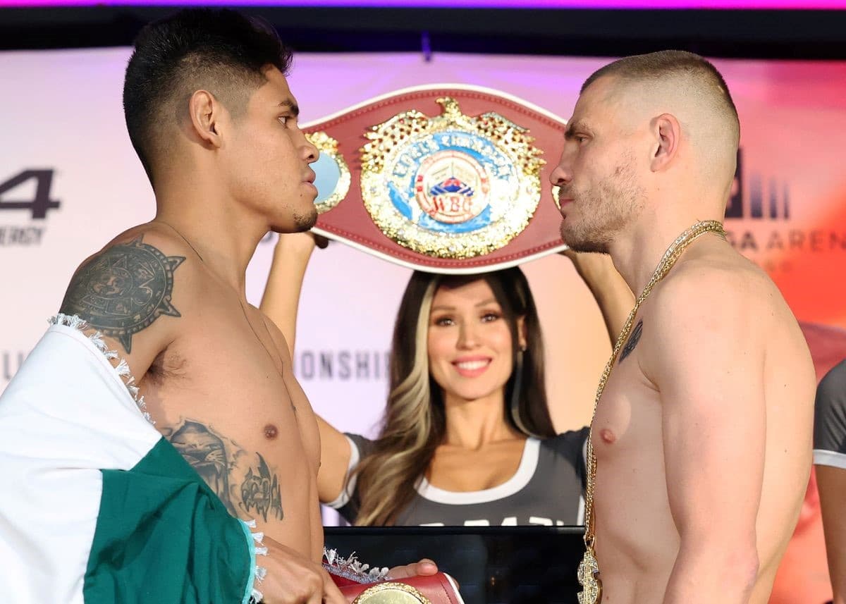 Emanuel Navarrete vs Denys Berinchyk Weights