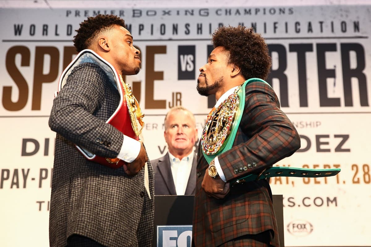 Errol Spence Jr vs Shawn Porter Final Faceoff Suits