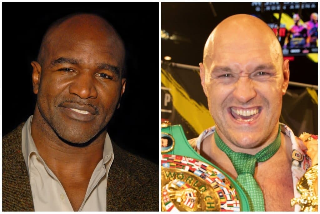 Evander Holyfield and Tyson Fury