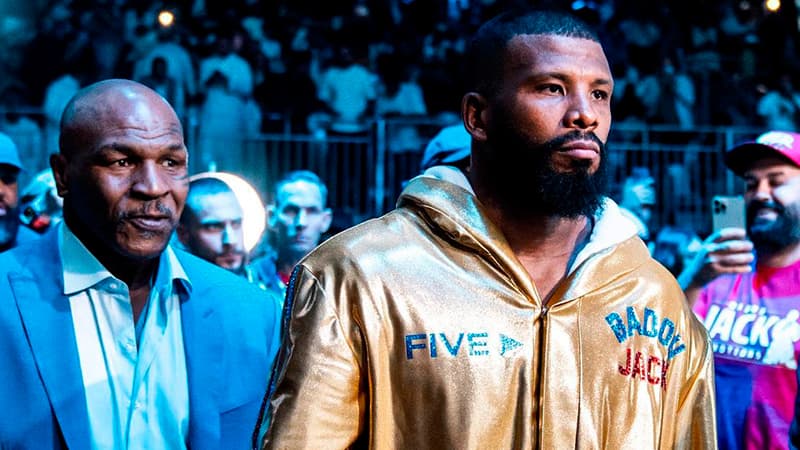 Badou Jack Ringwalk With Mike Tyson