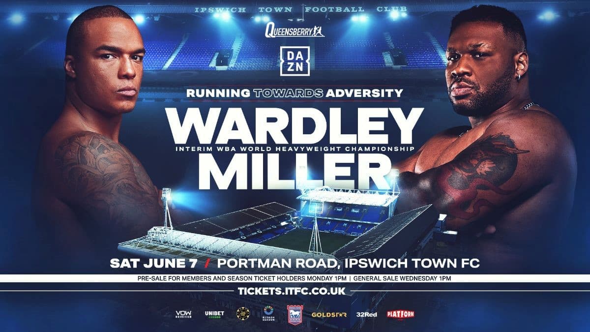 Fabio Wardley vs Jarrell Miller Fight Poster