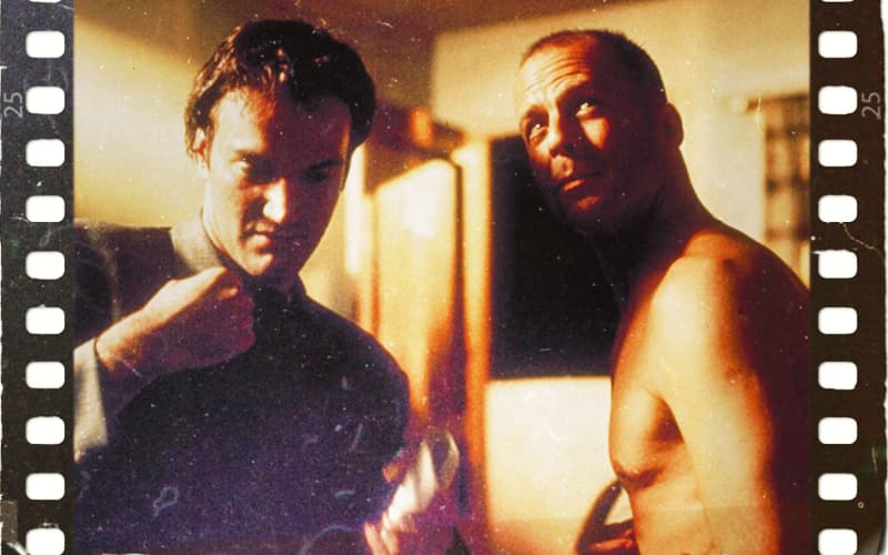 Quentin Tarantino and Bruce Willis