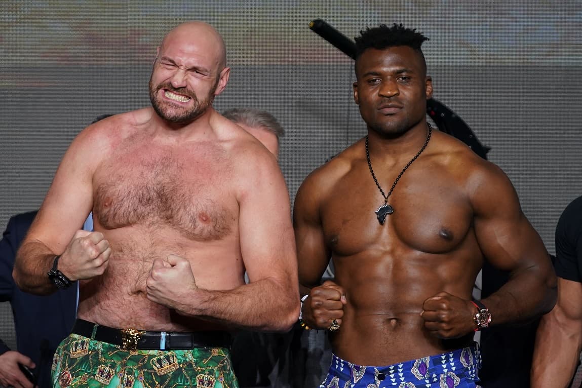 Tyson Fury vs Francis Ngannou Presser Shirtless