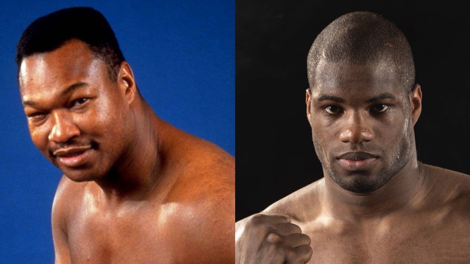 Daniel Dubois and Larry Holmes