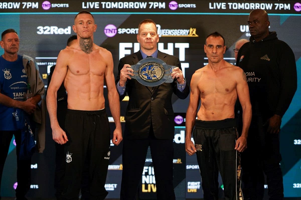 Gavin Gwynne vs Emiliano Marsili Weighin