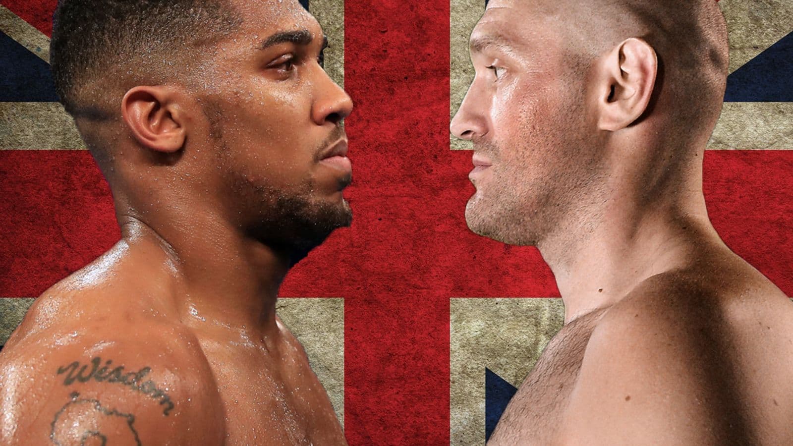Anthony Joshua vs Tyson Fury Brit Flag