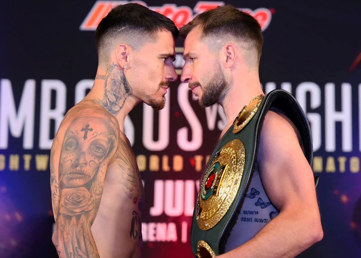 George Kambosos Jr vs Maxi Hughes Weighin