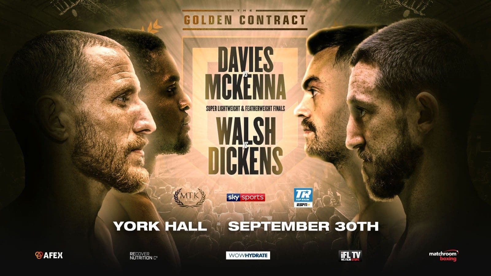 Ohara Davies vs Tyrone Mckenna Fight Poster