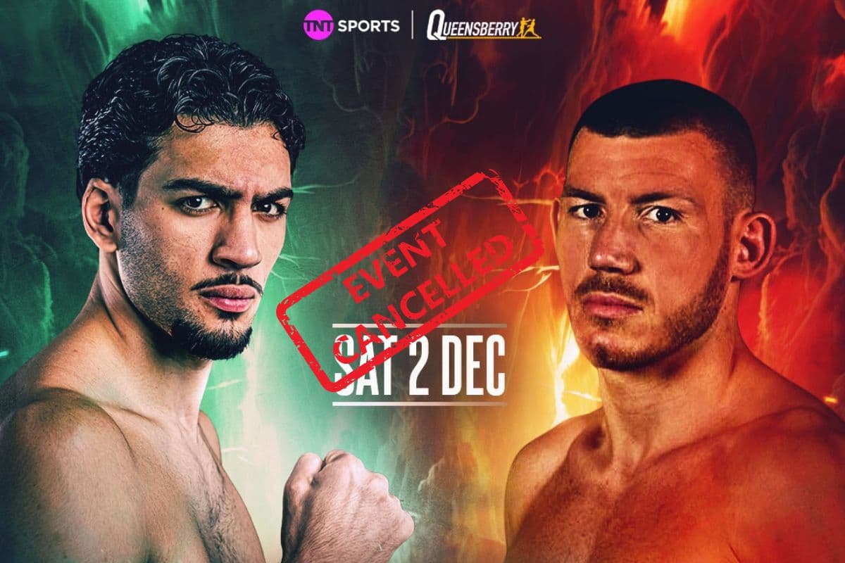 Hamzah Sheeraz vs Liam Williams Cancelled