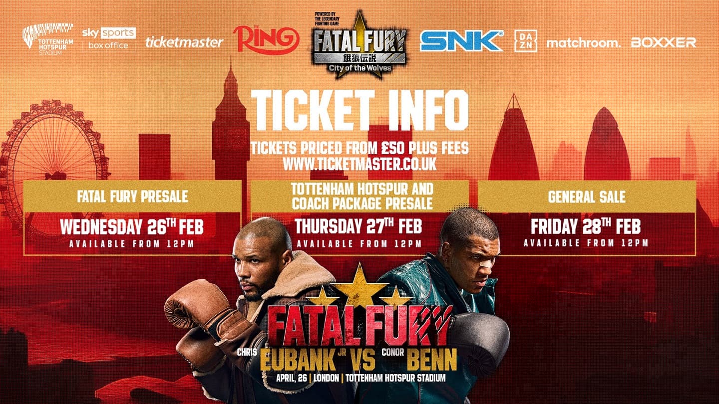 Chris Eubank Jr vs Conor Benn Ticket Info