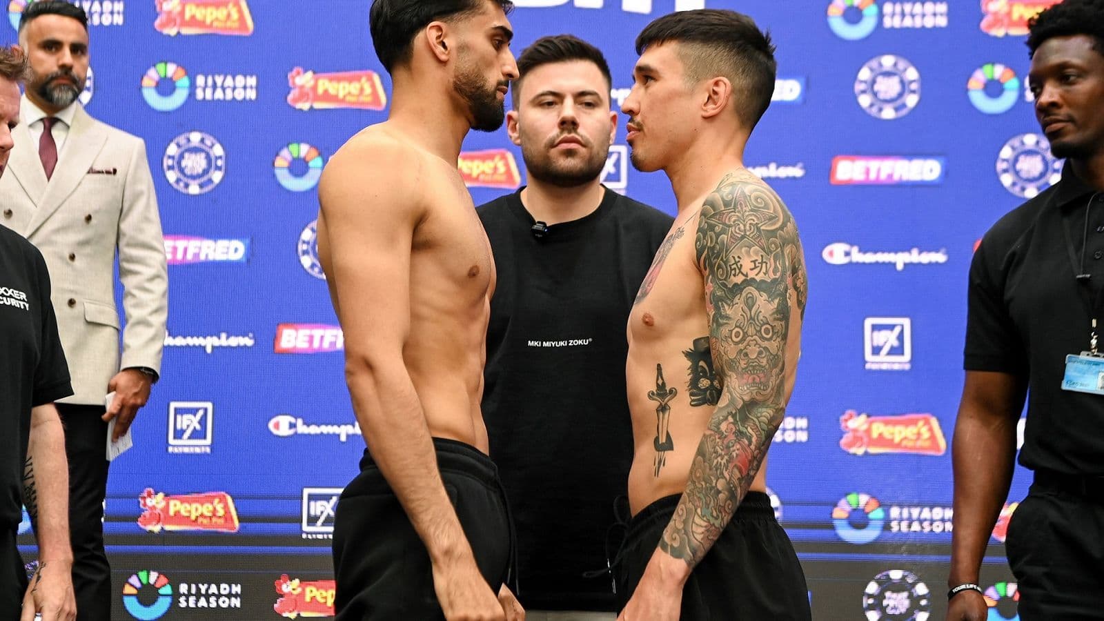 Adam Azim vs Steve Claggett Weights