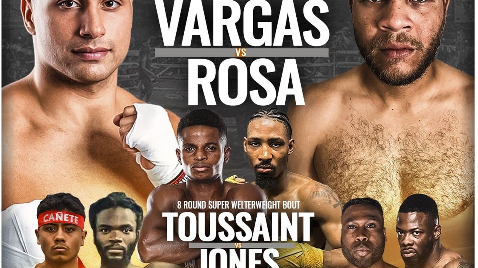 Alex Vargas vs Julio Rosa Fight Poster