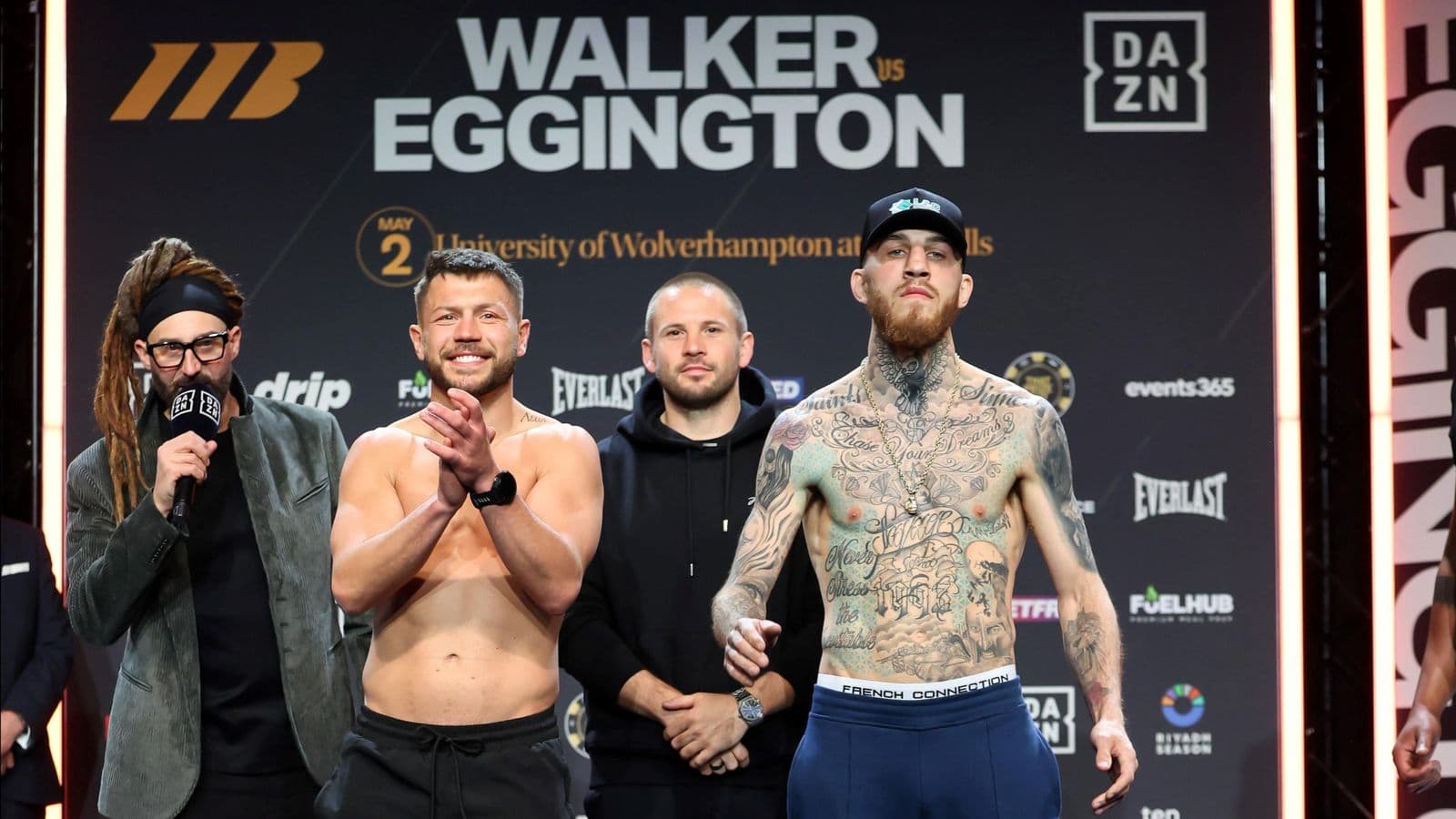 Conah Walker vs Sam Eggington Weighin