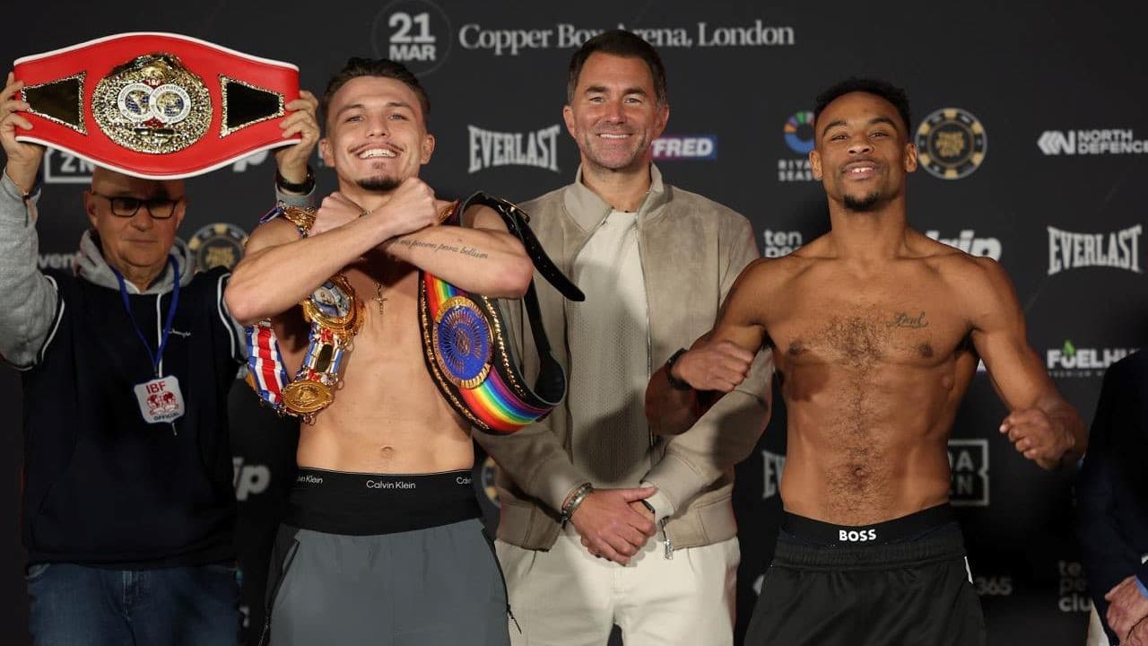 George Liddard vs Tyler Denny Weighin