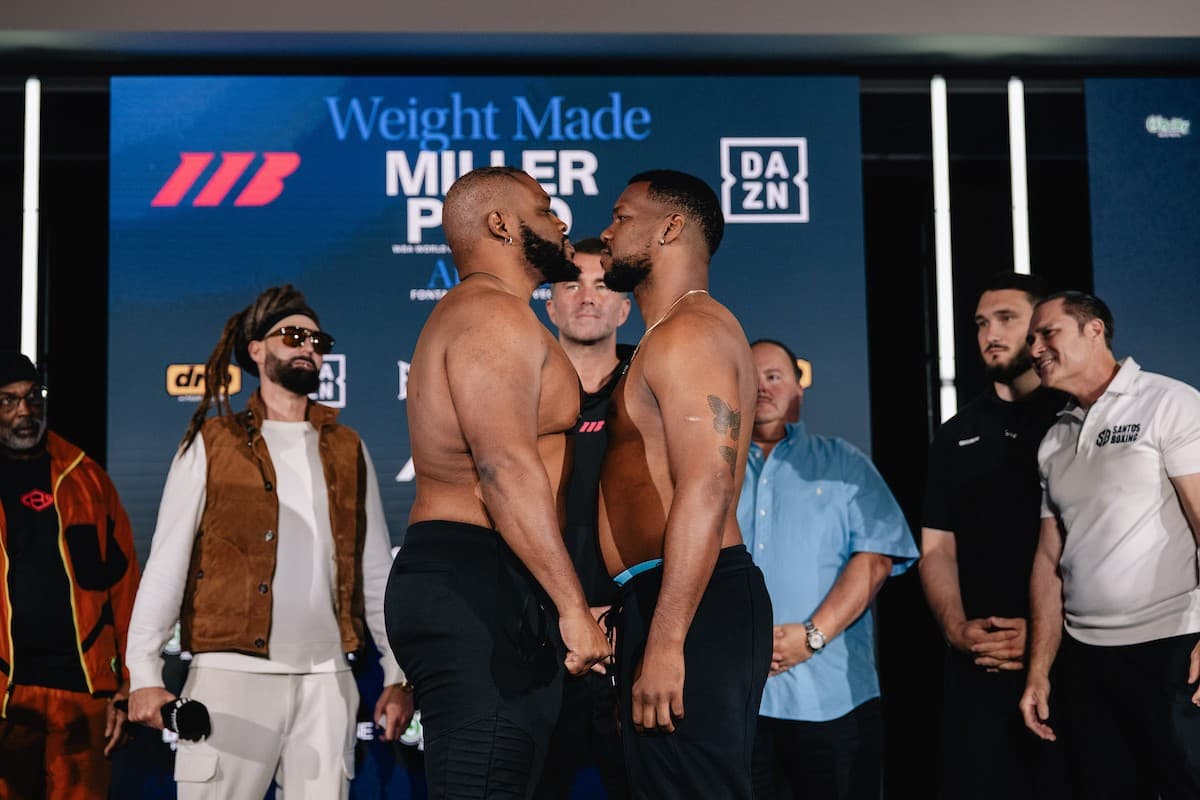 Jarrell Miller vs Lenier Pero Weighin