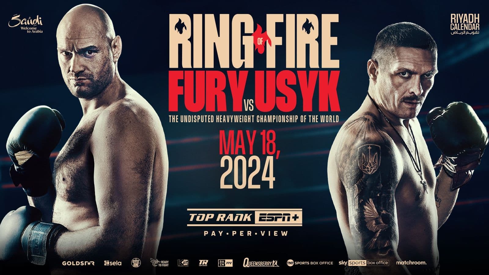 Tyson Fury vs Oleksandr Usyk Espn Poster