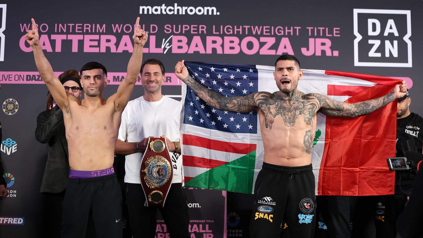 Jack Catterall vs Arnold Barboza Jr Weighin