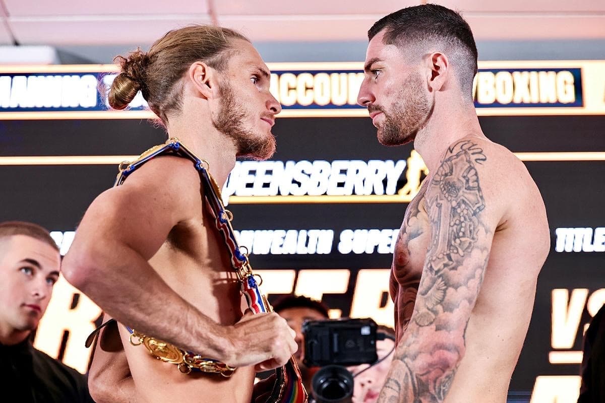 Jack Rafferty vs Mark Chamberlain Weighin