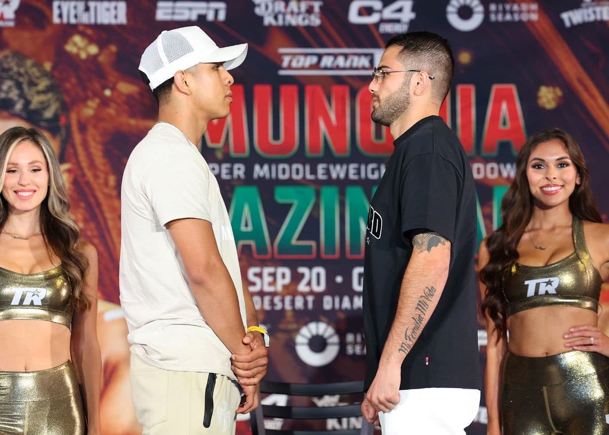 Jaime Munguia vs Erik Bazinyan Faceoff