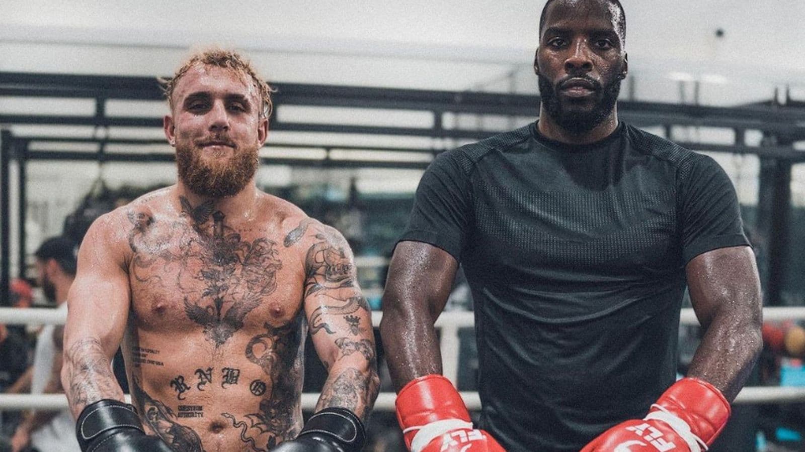 Jake Paul and Lawrence Okolie