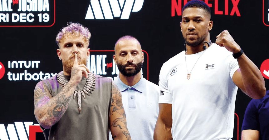 Jake Paul vs Anthony Joshua Faceoff
