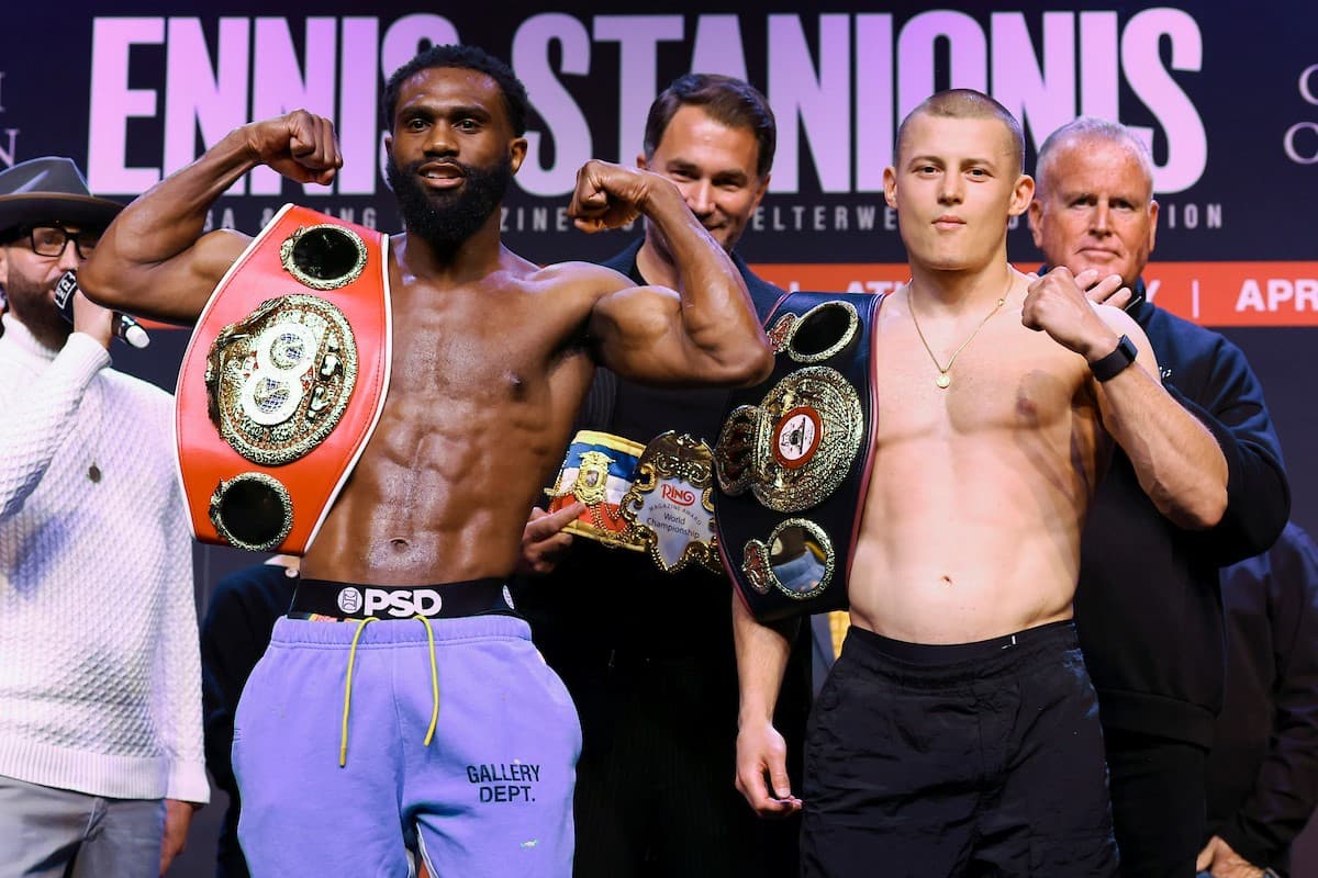 Jaron Ennis vs Eimantas Stanionis Weighin