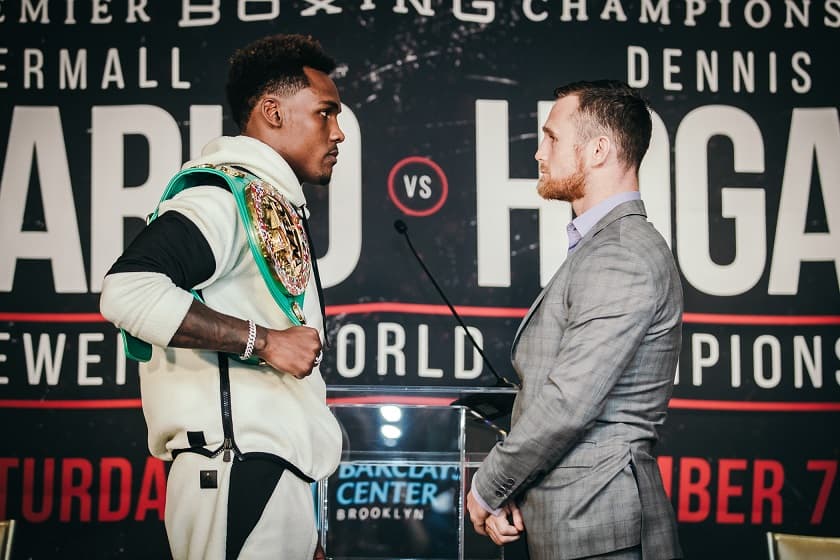 Jermall Charlo Dennis Hogan Face Off