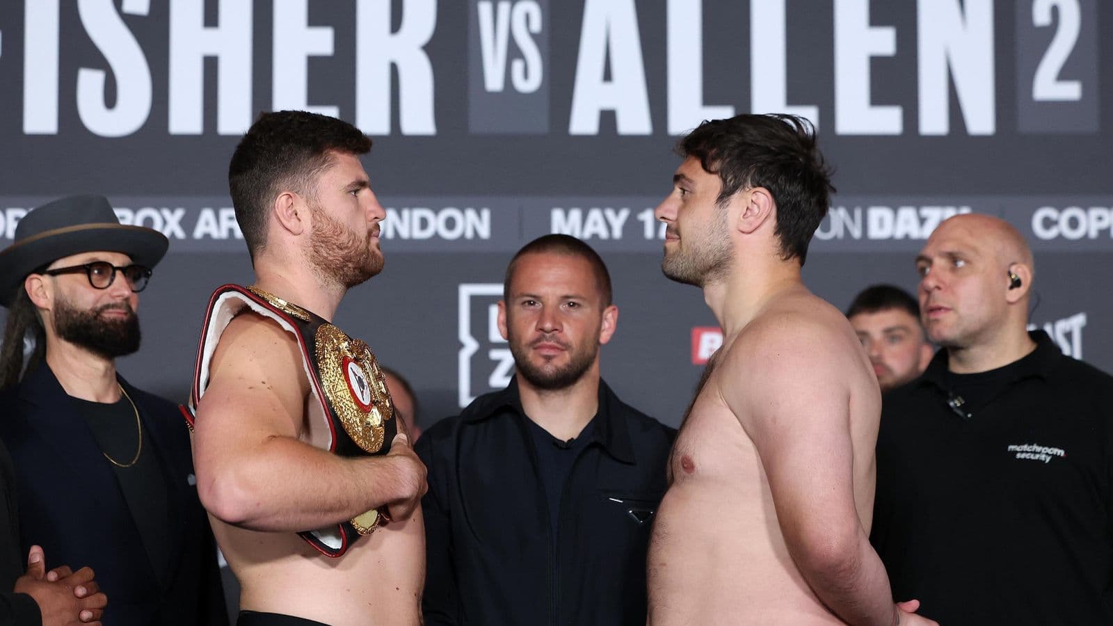 Johnny Fisher vs Dave Allen 2 Weighin