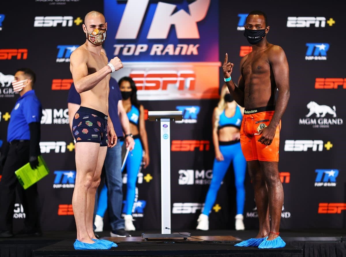 Jose Pedraza vs Mikkel Lespierre Weigh in