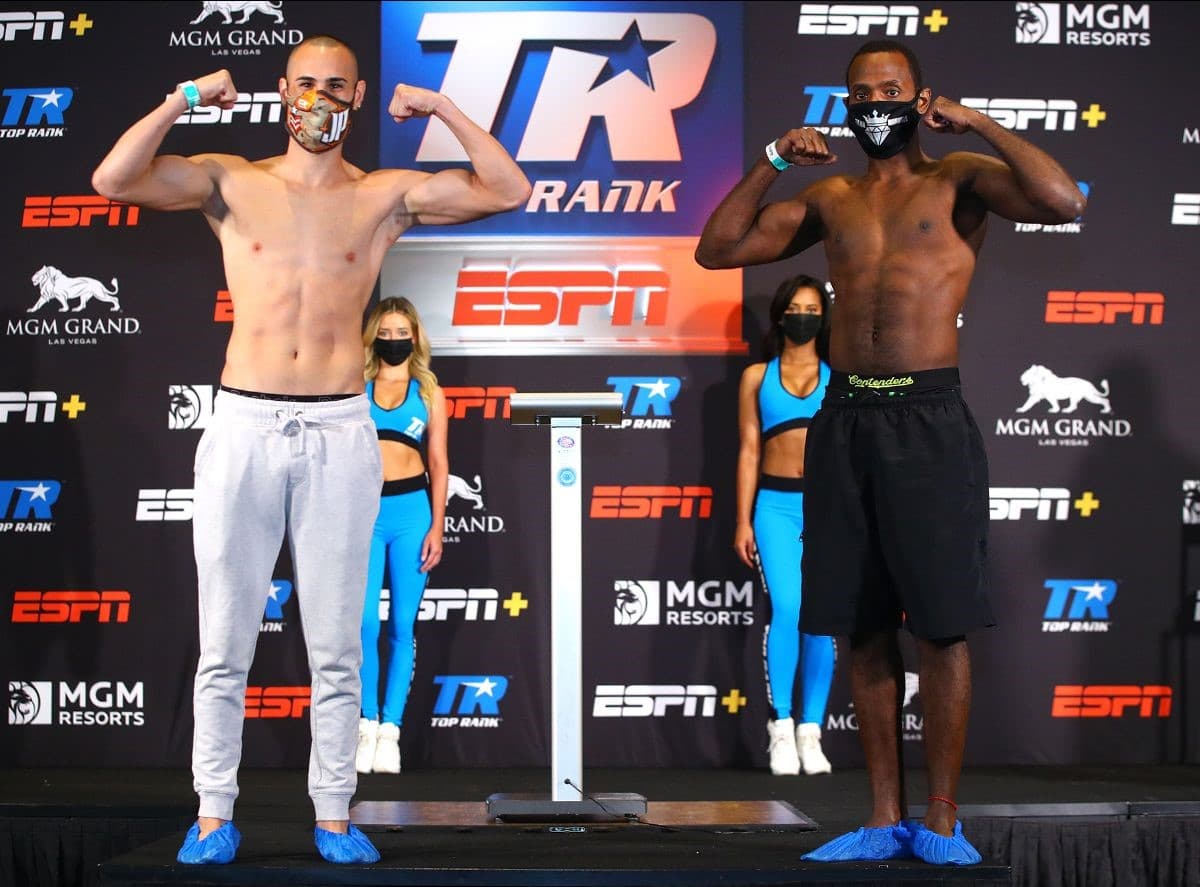 Jose Pedraza vs Mikkel Lespierre Weigh in