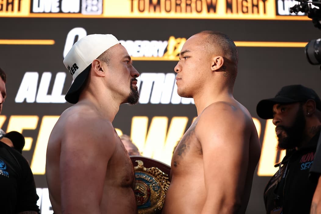 Joseph Parker vs Fabio Wardley Weighin
