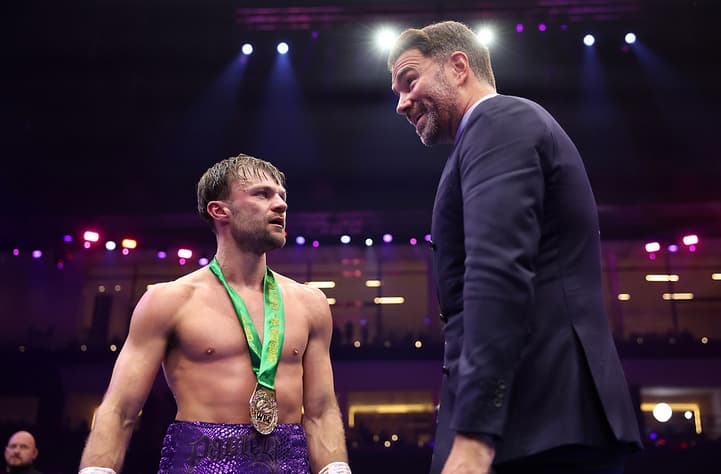 Josh Padley and Eddie Hearn