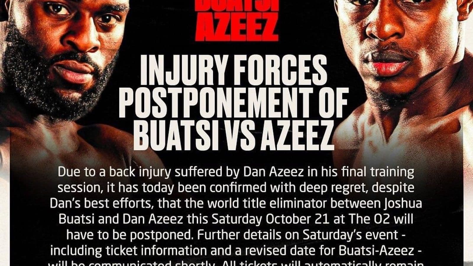 Joshua Buatsi vs Dan Azeez Statement