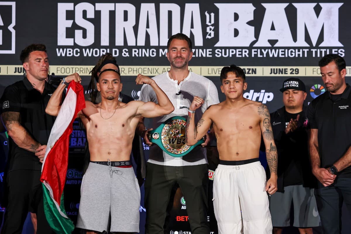 Juan Francisco Estrada vs Jesse Rodriguez Weights