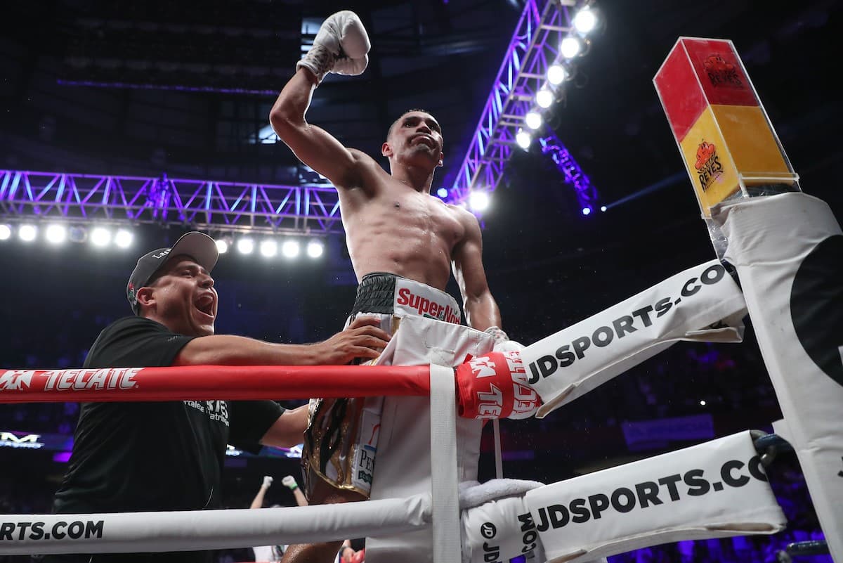 Juan Francisco Estrada Celebrating
