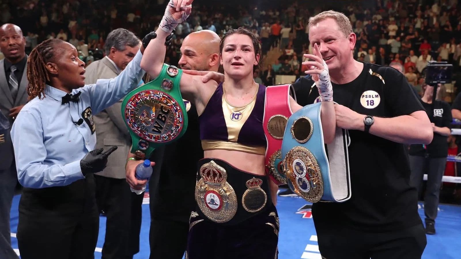 Katie Taylor Titles in Ring