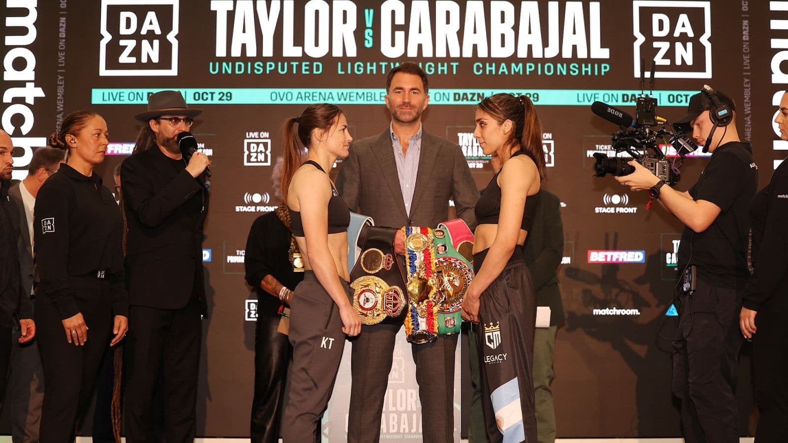 Katie Taylor vs Karen Elizabeth Carabajal Weigh in