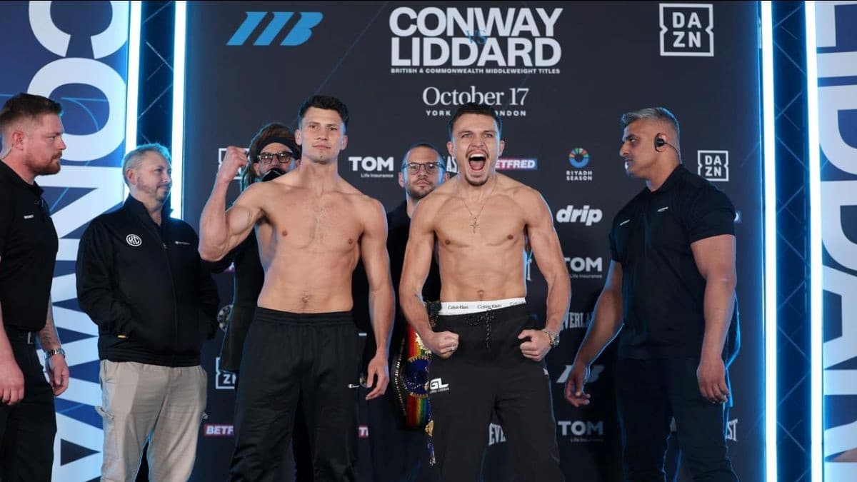 Kieron Conway vs George Liddard Weights
