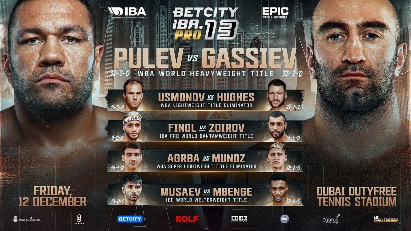 Kubrat Pulev vs Murat Gassiev Fight Poster