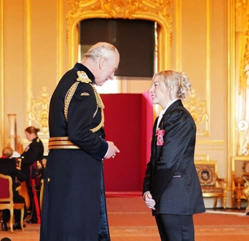 Lauren Price and King Charles
