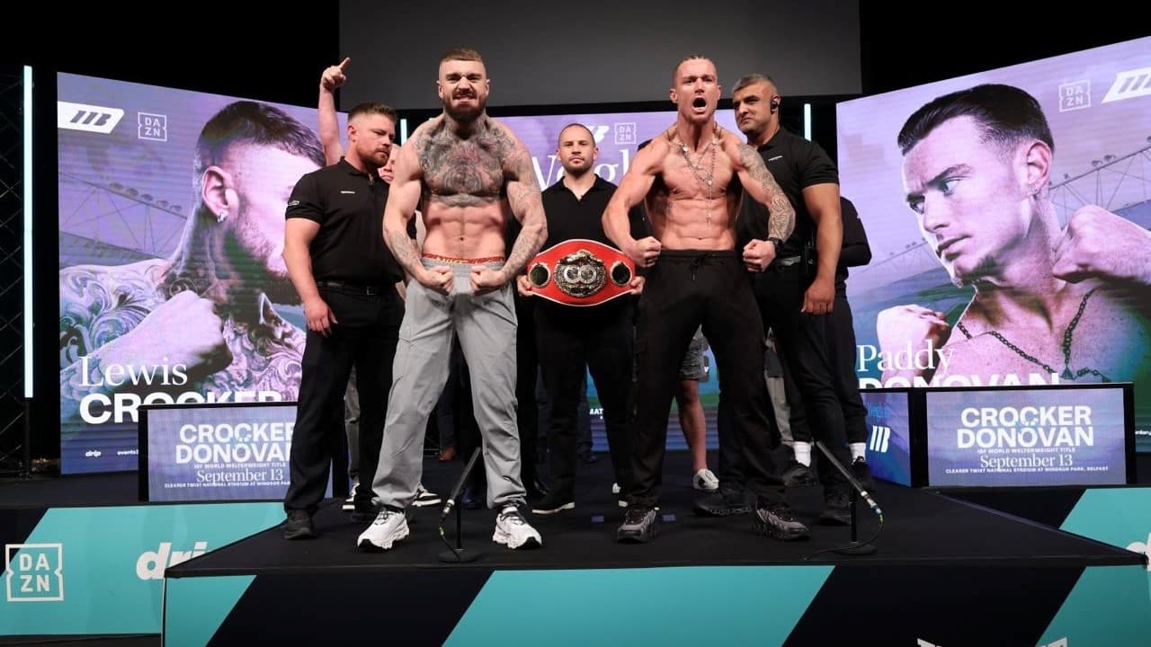 Lewis Crocker vs Paddy Donovan 2 Weighin