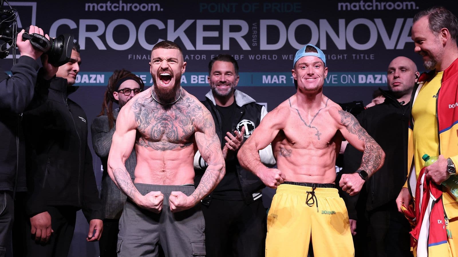 Lewis Crocker vs Paddy Donovan Weights